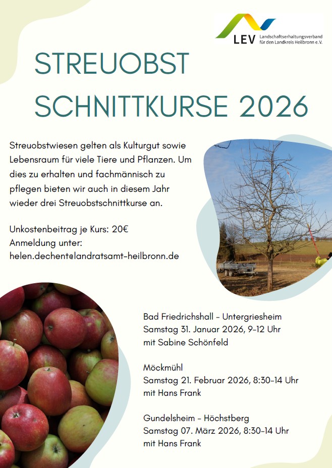 2026 Streuobstschnittkurse Heilbronn